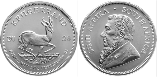 2023 1 oz Silver South African Krugerrand
